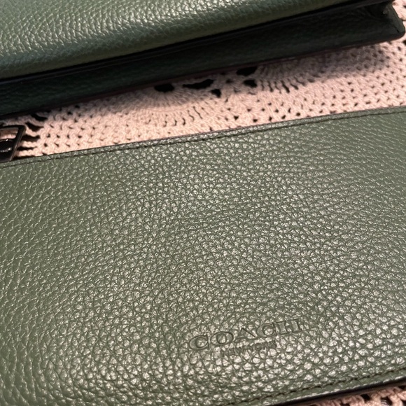 COACH MESSENGER BAG HANDBAG WITH POP-UP POUCH SURPLUS PEBBLE LEATHER - Picture 4 of 11